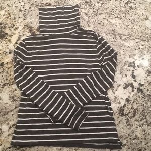 Striped turtleneck